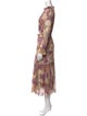 Zimmermann Floral Print Midi Length Dress