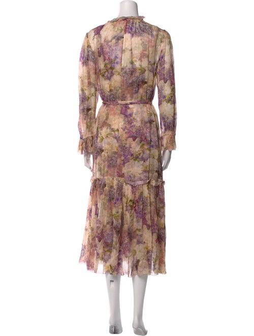 Zimmermann Floral Print Midi Length Dress