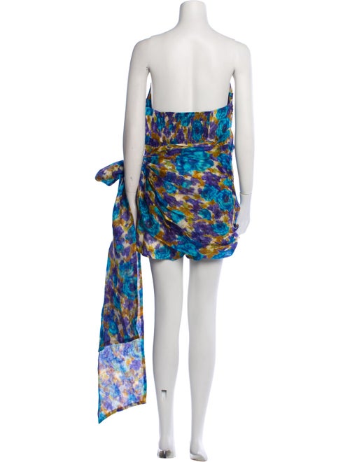 Zimmermann Linen Tie-Dye Print Romper