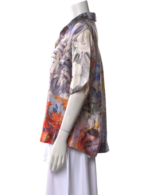 Zimmermann Silk Printed Button-Up Top