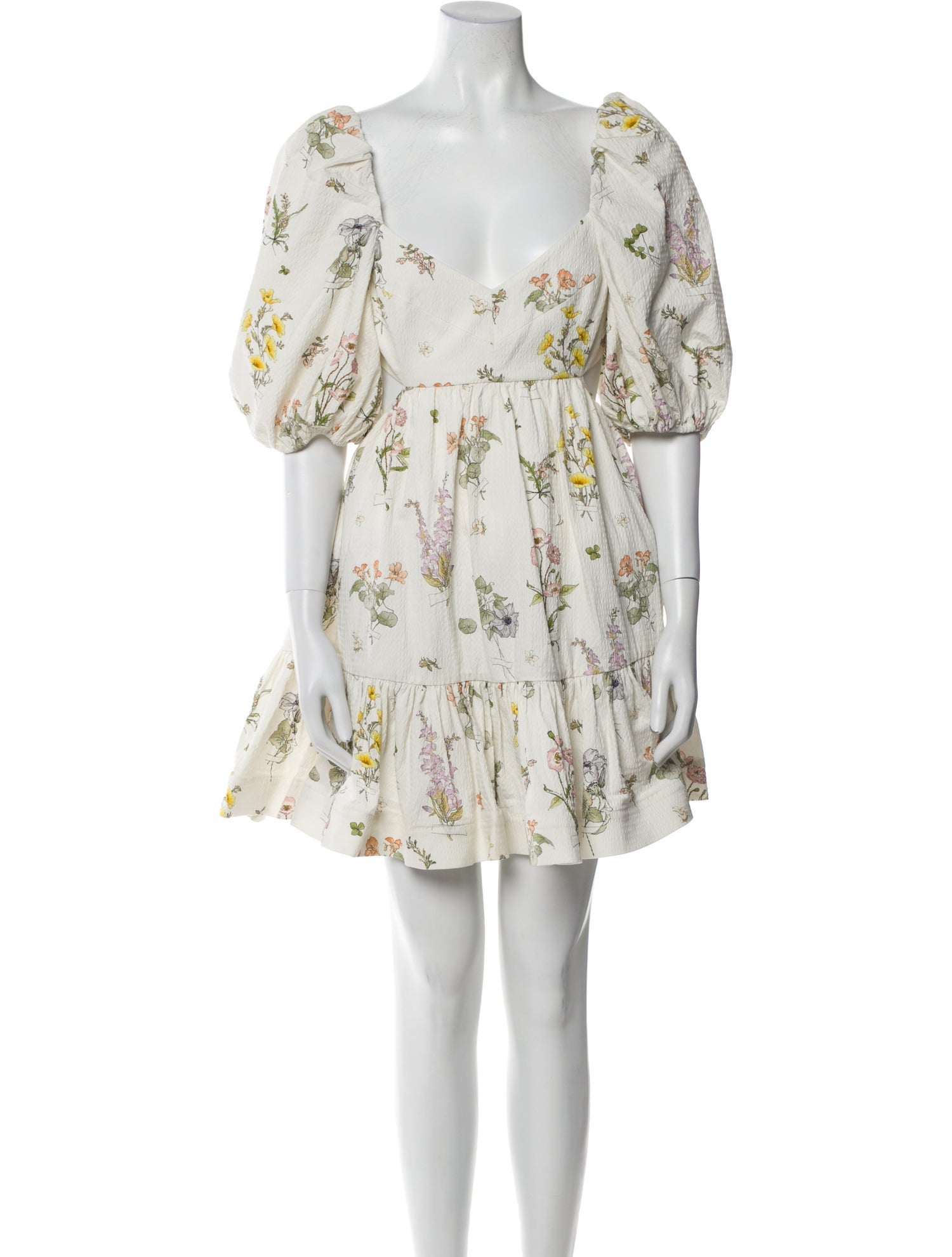 Zimmermann Floral Print Mini Dress