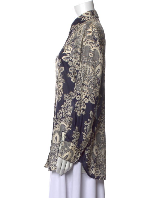 Zimmermann Silk Printed Button-Up Top