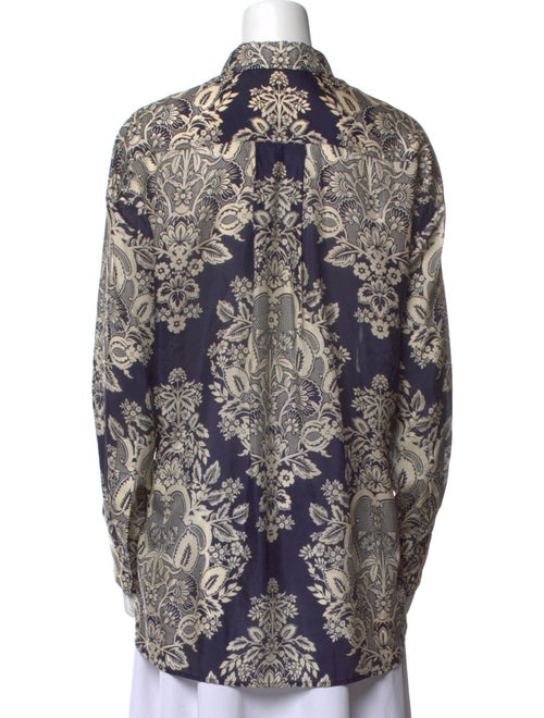 Zimmermann Silk Printed Button-Up Top