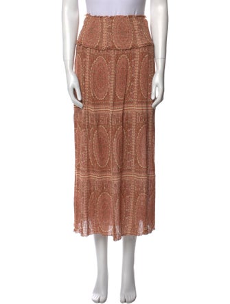 Zimmermann Printed Midi Length Skirt