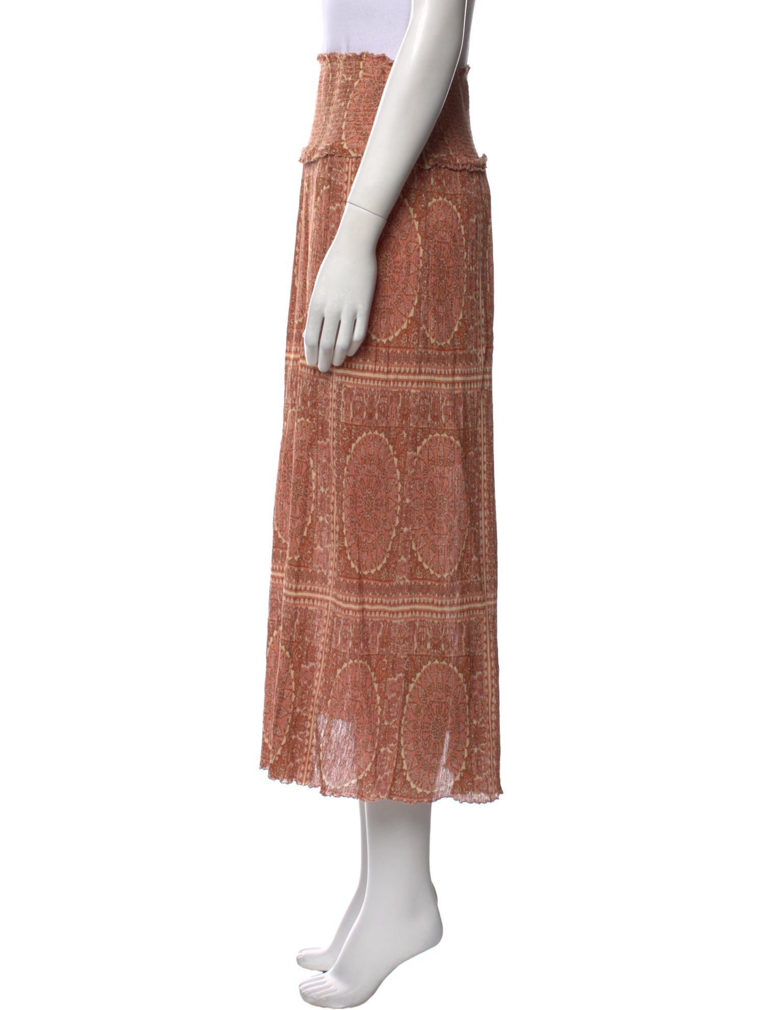 Zimmermann Printed Midi Length Skirt