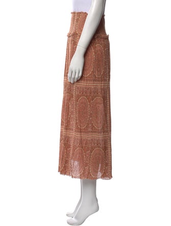 Zimmermann Printed Midi Length Skirt