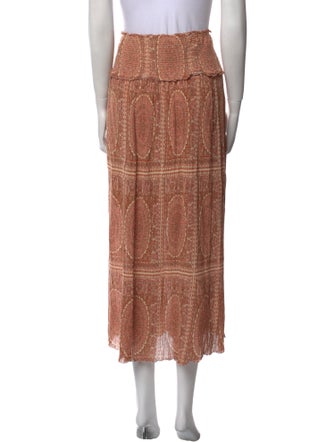 Zimmermann Printed Midi Length Skirt