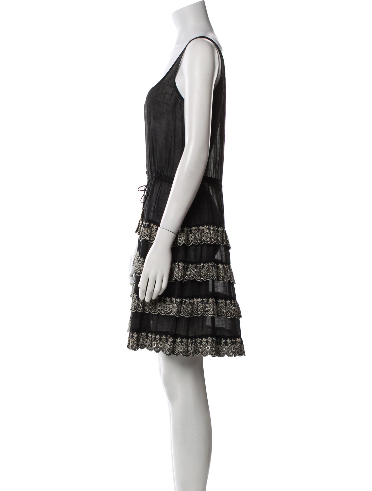 Zimmermann Scoop Neck Mini Dress