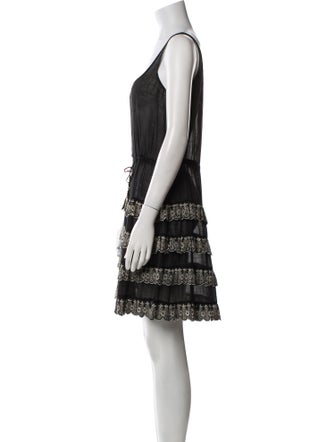 Zimmermann Scoop Neck Mini Dress