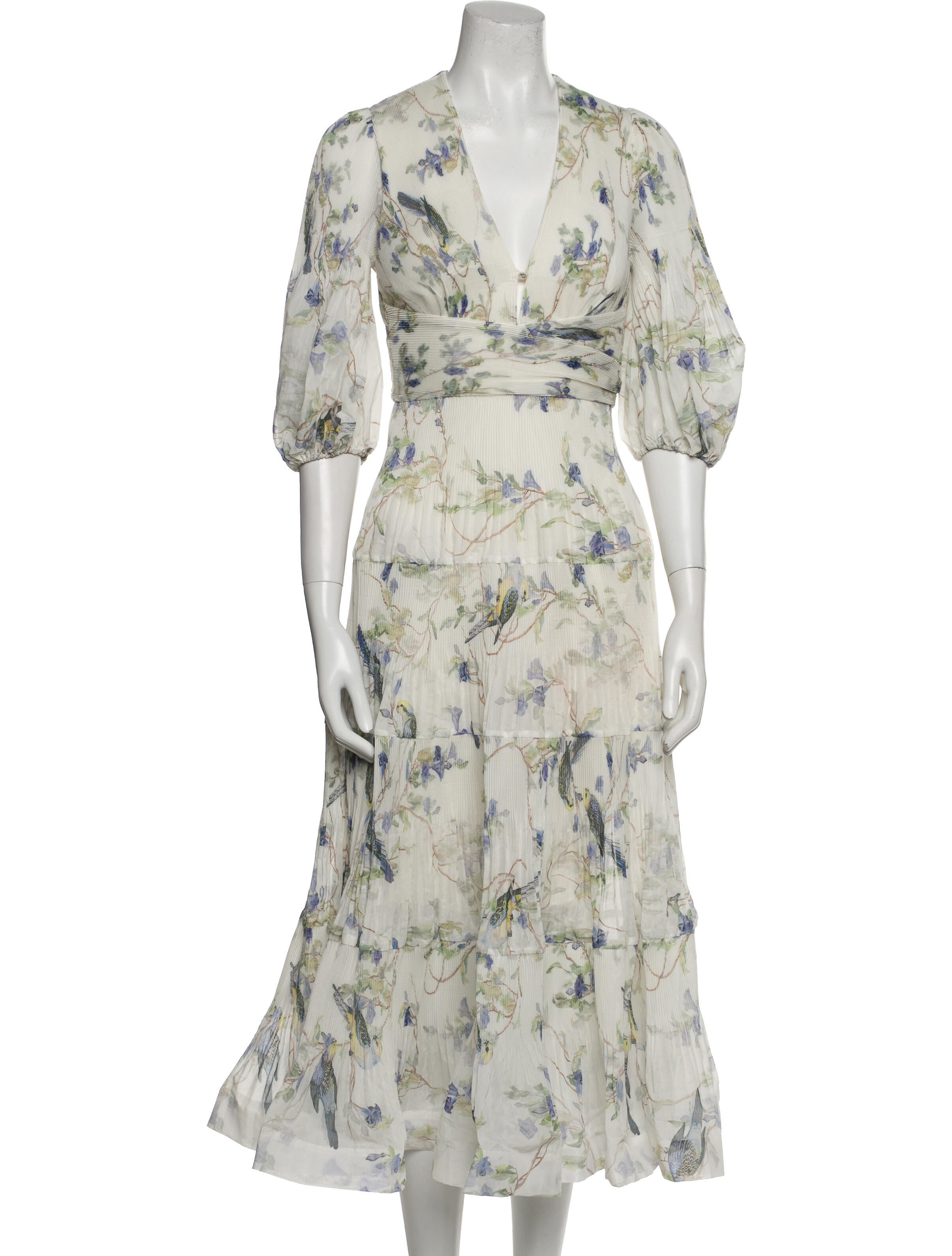 Zimmermann Floral Print Long Dress