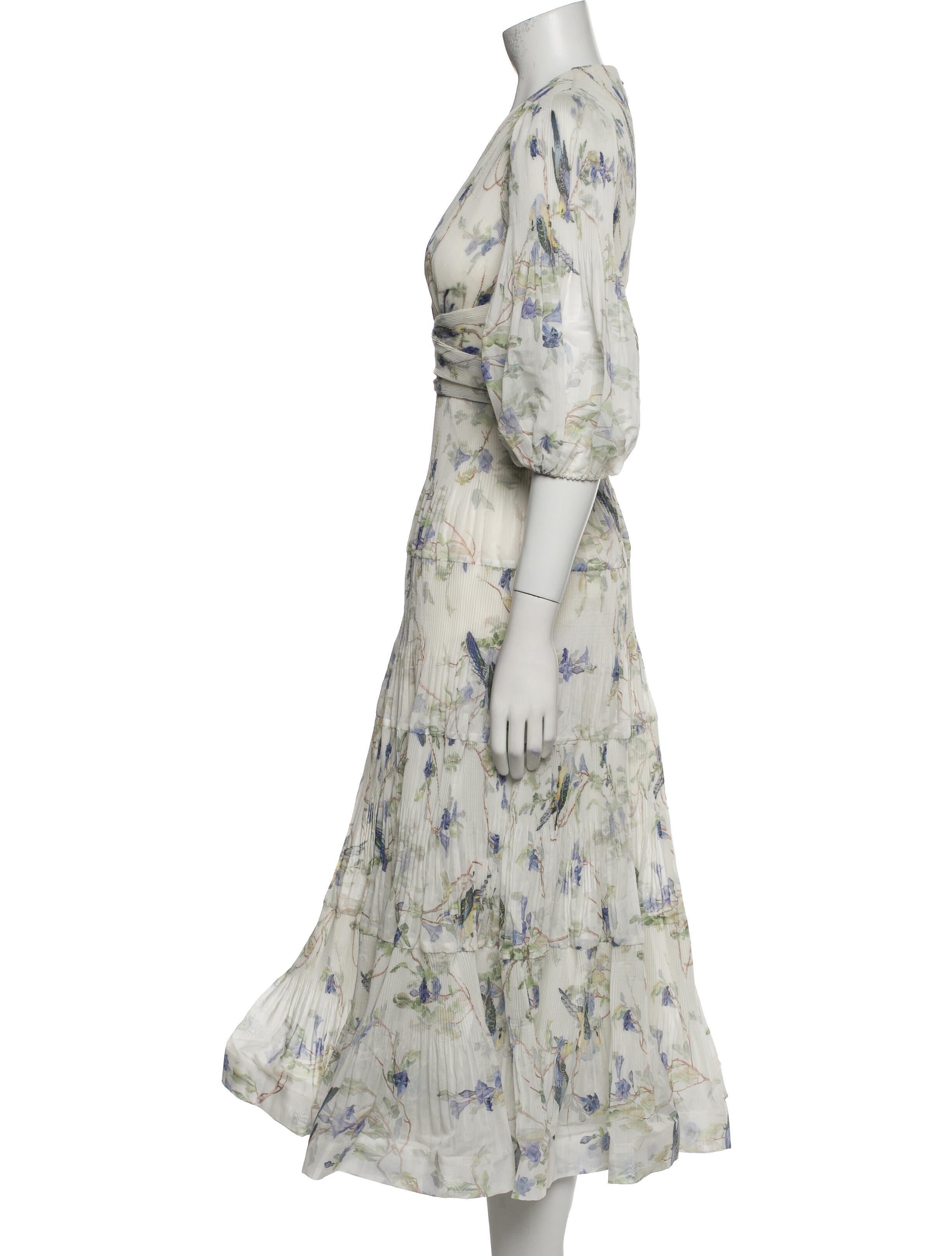 Zimmermann Floral Print Long Dress