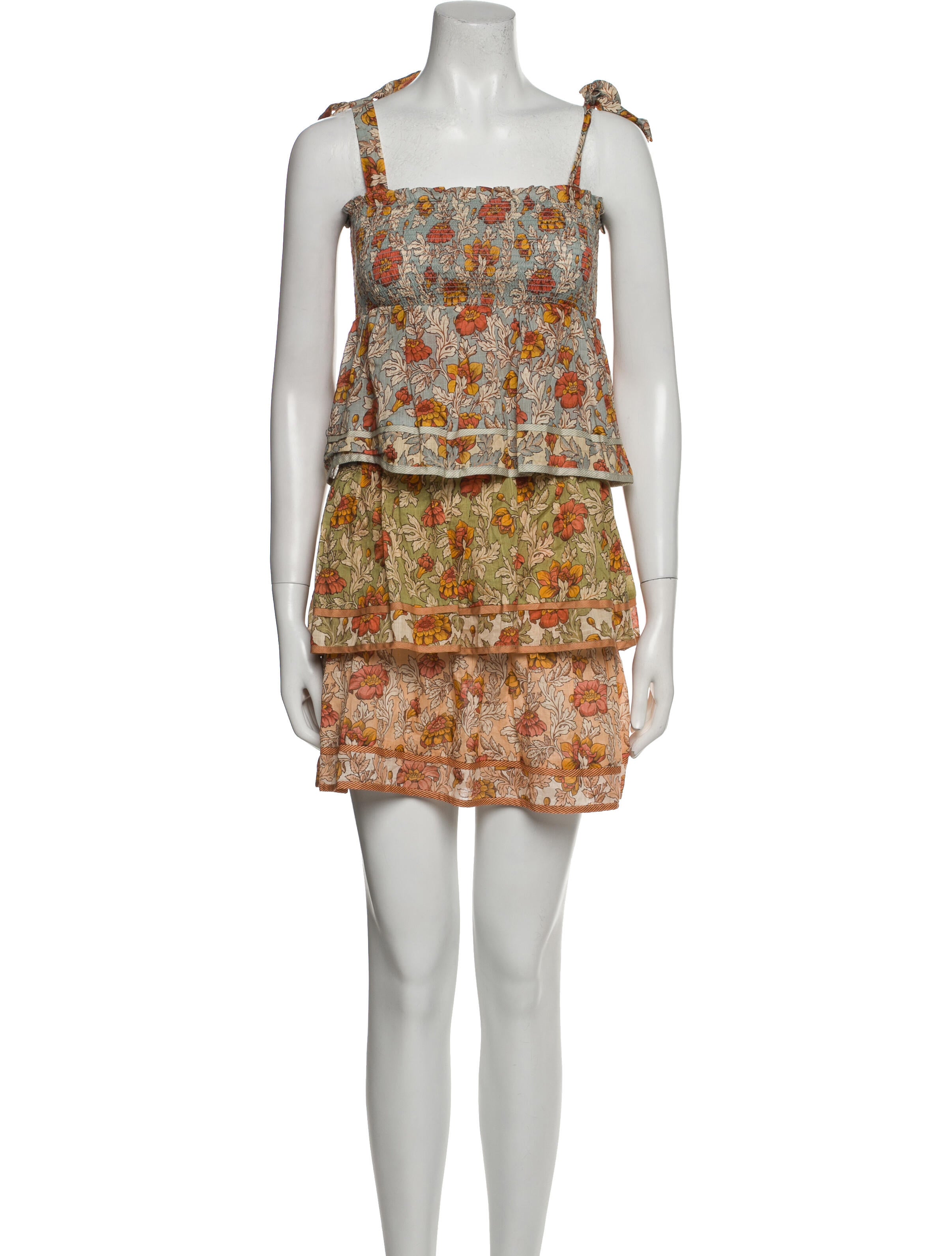 Zimmermann Floral Print Mini Dress