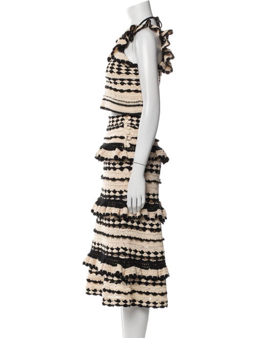 Zimmermann Printed Ruffle Embellishment Skirt Set