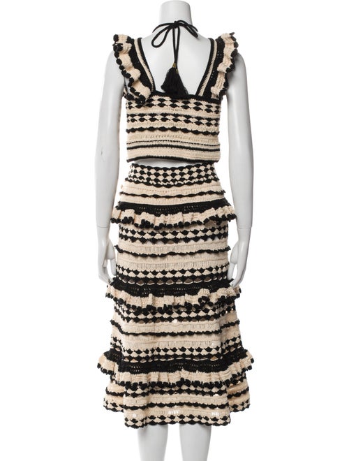 Zimmermann Printed Ruffle Embellishment Skirt Set