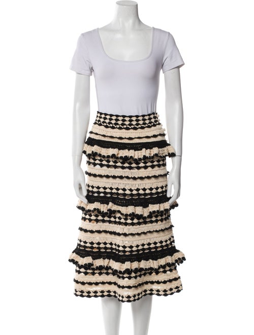 Zimmermann Printed Ruffle Embellishment Skirt Set