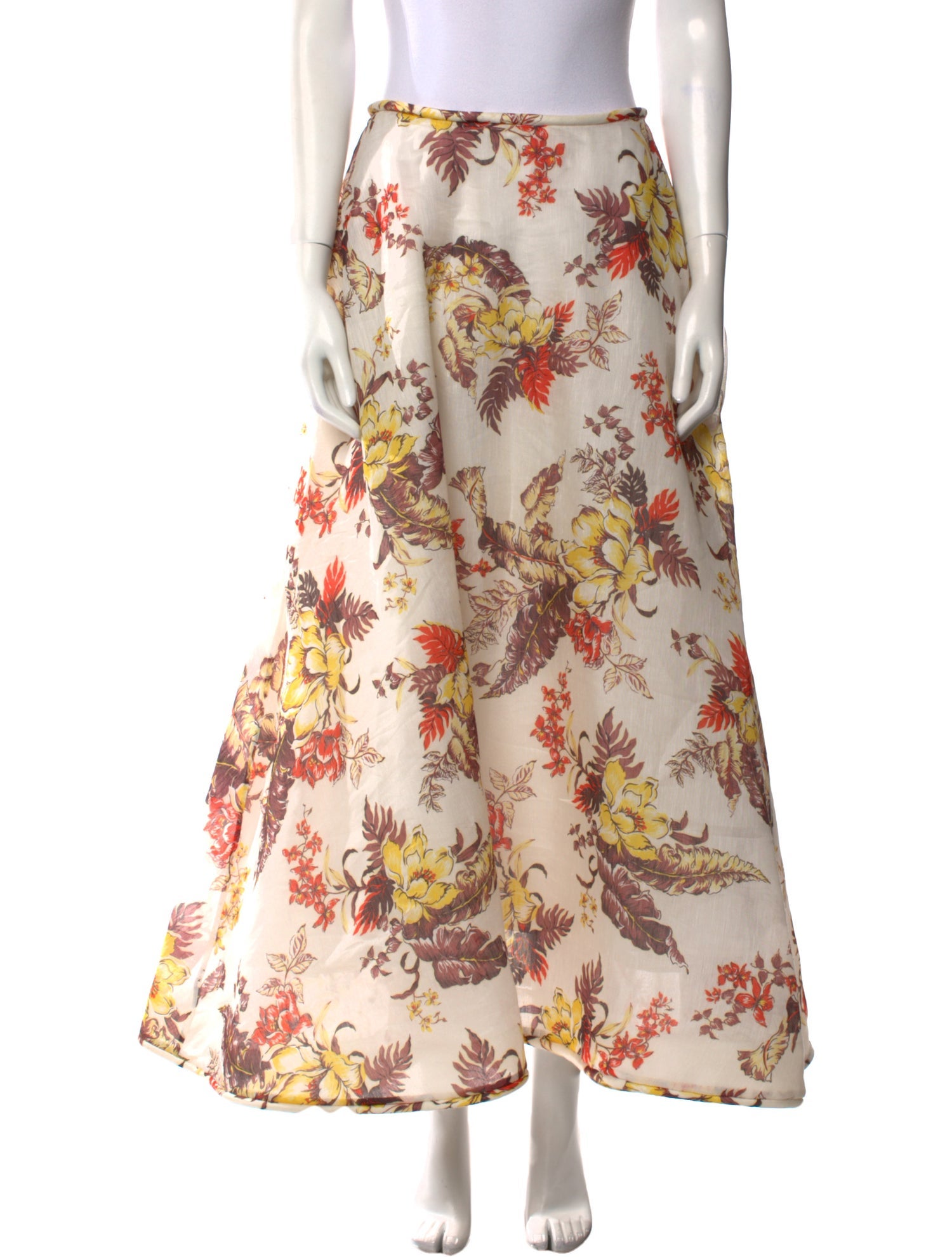 Zimmermann Linen Midi Length Skirt