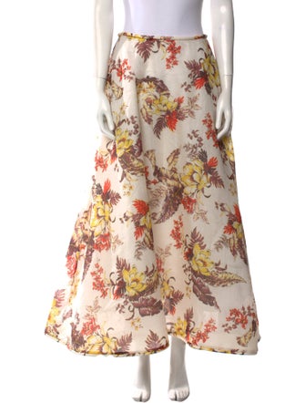 Zimmermann Linen Midi Length Skirt