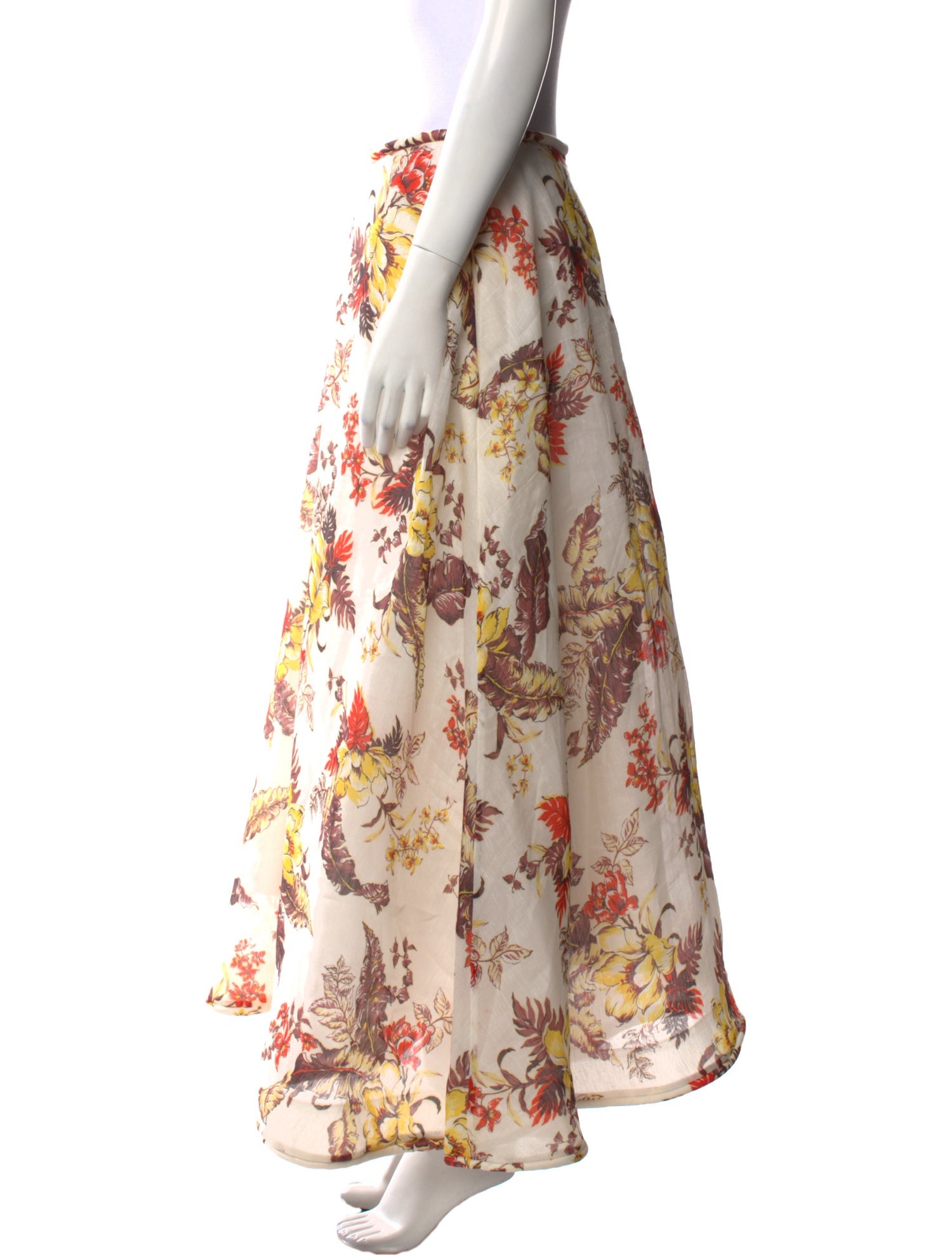 Zimmermann Linen Midi Length Skirt