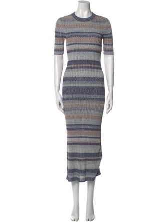 Zimmermann Striped Midi Length Dress