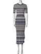 Zimmermann Striped Midi Length Dress
