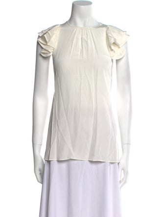 Zimmermann Silk Bateau Neckline Blouse