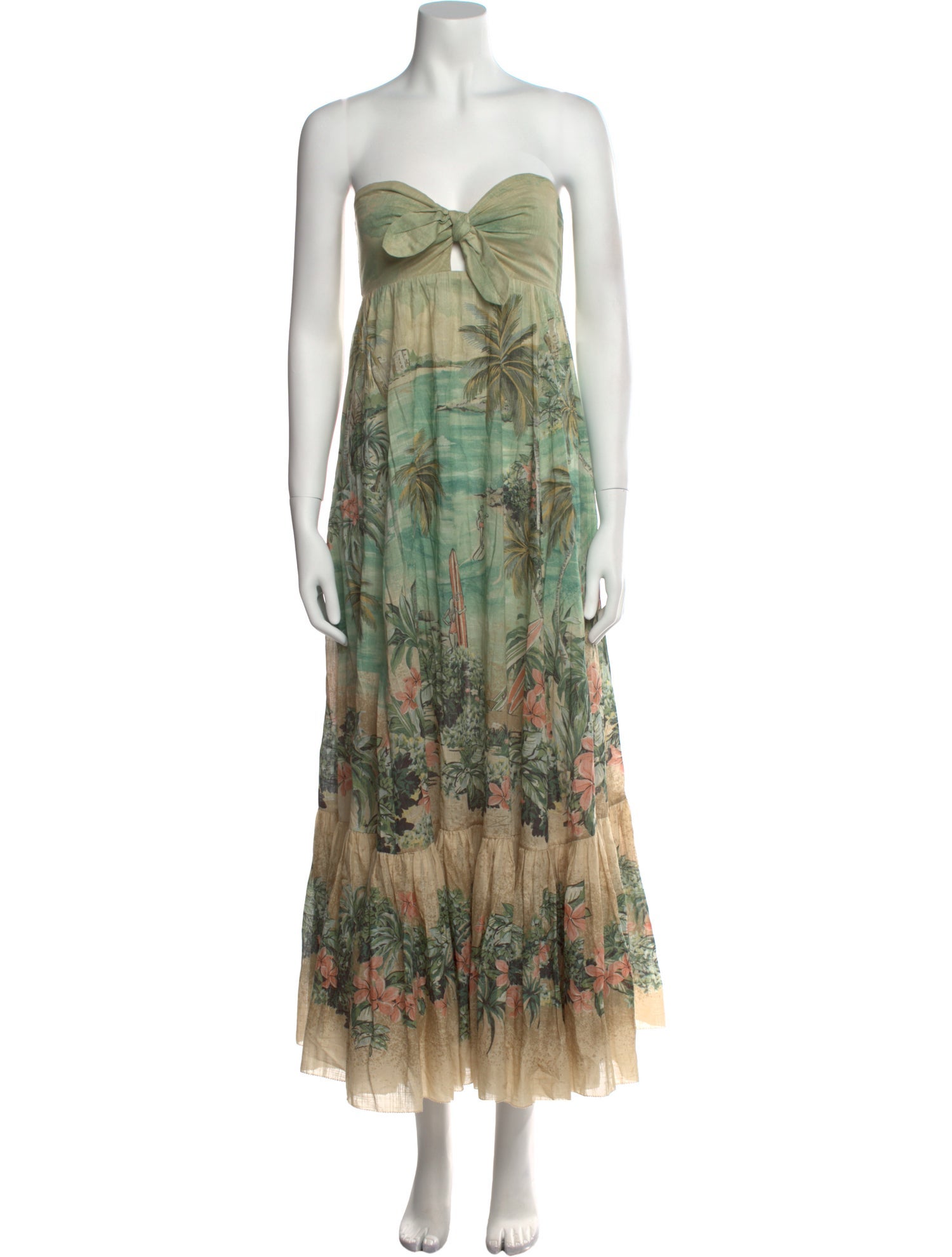 Zimmermann Floral Print Midi Length Dress