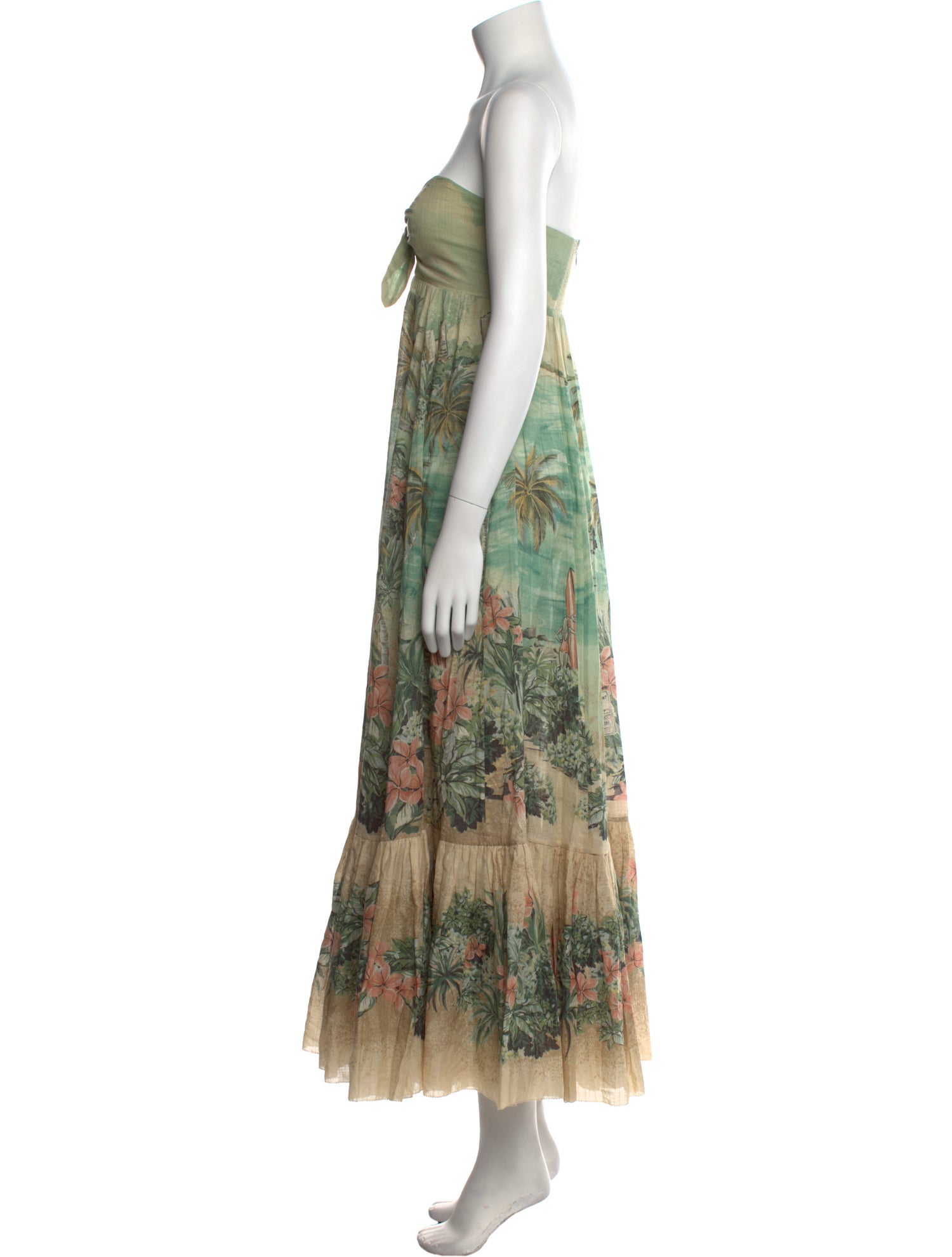 Zimmermann Floral Print Midi Length Dress