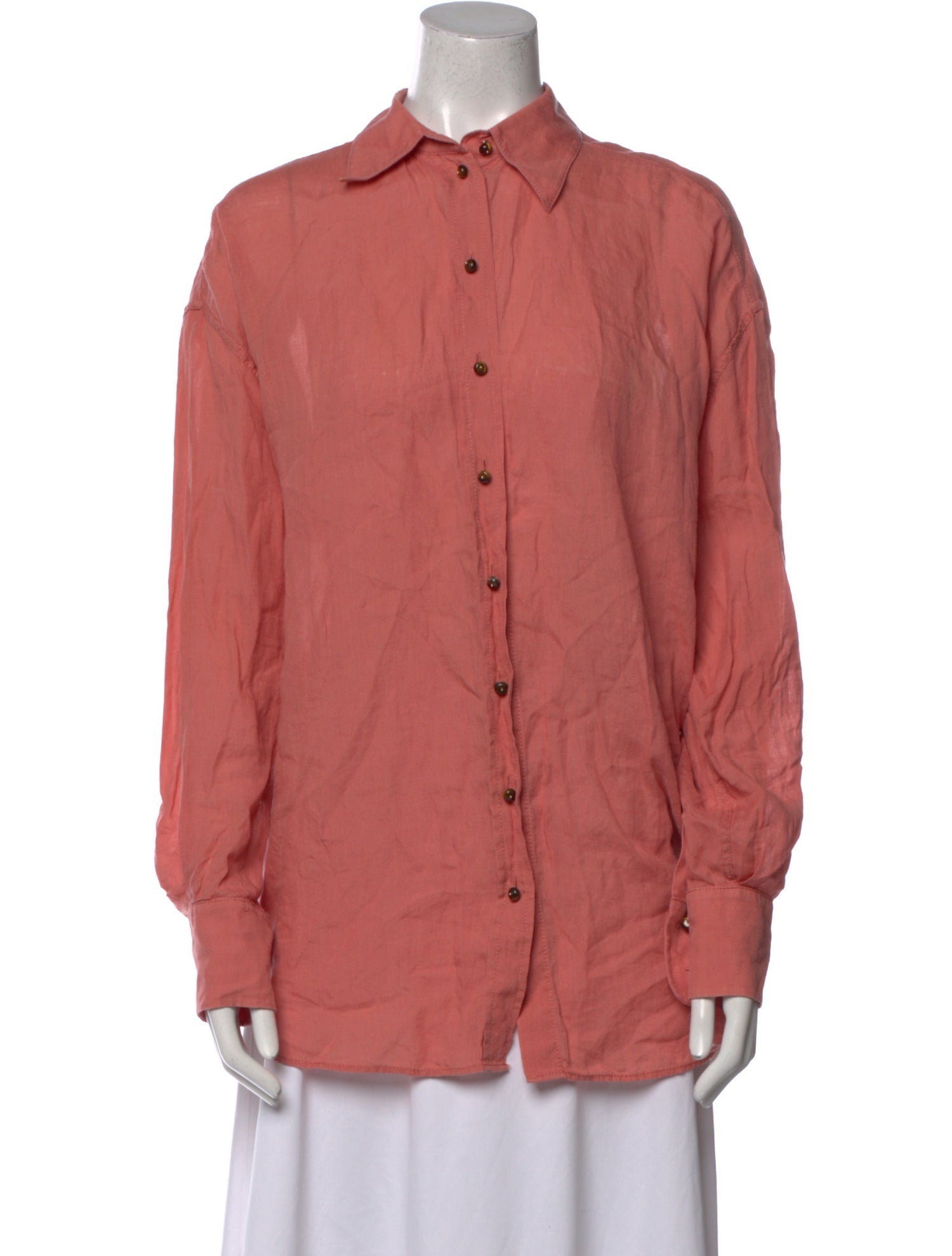 Zimmermann Long Sleeve Button-Up Top