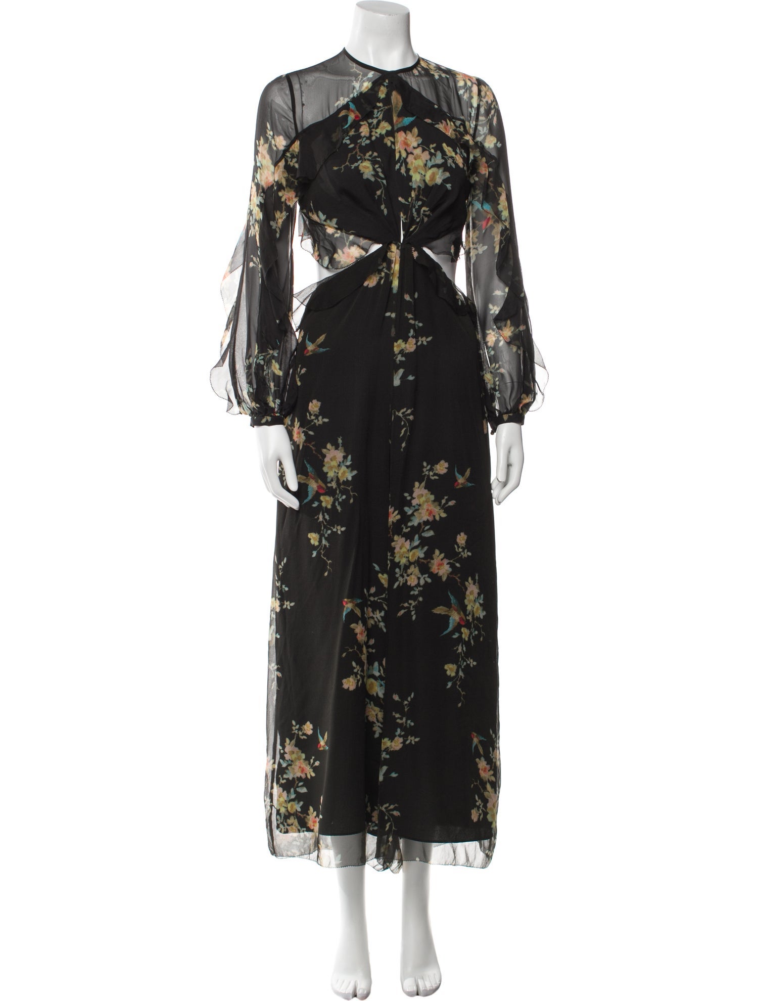 Zimmermann Silk Floral Print Jumpsuit