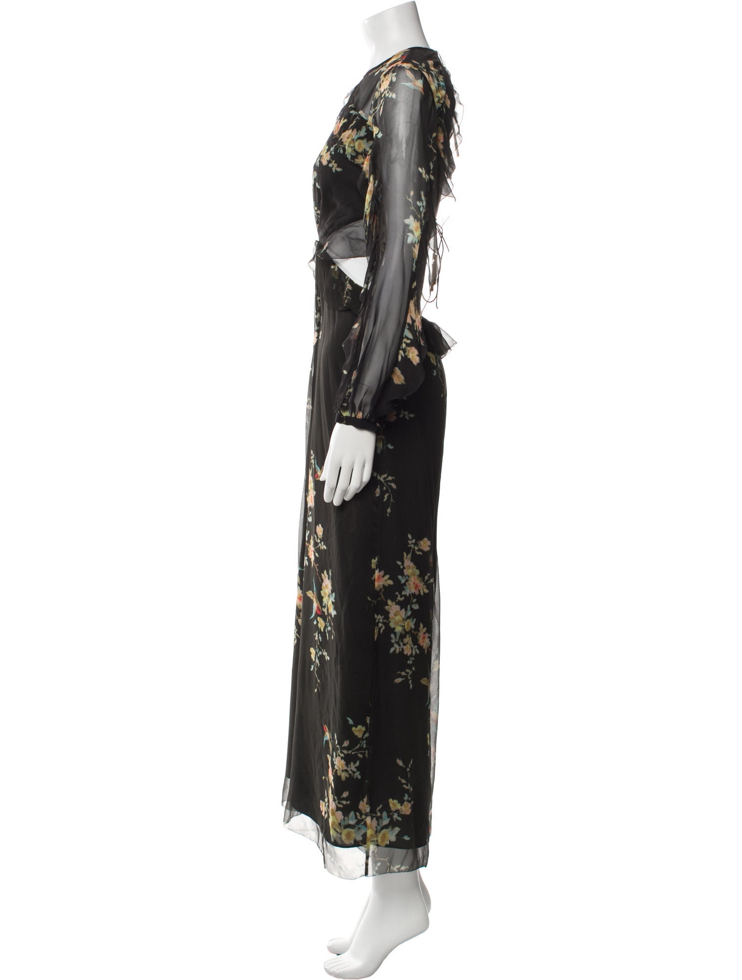 Zimmermann Silk Floral Print Jumpsuit