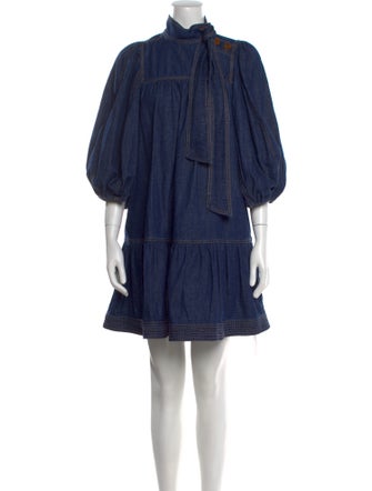 Zimmermann Turtleneck Mini Dress