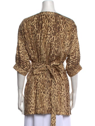 Zimmermann Silk Animal Print Tunic