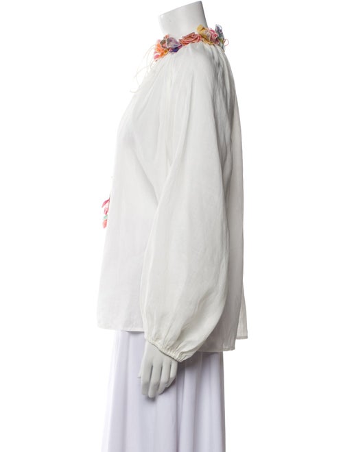 Zimmermann Angora Mock Neck Blouse