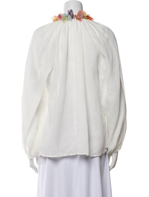 Zimmermann Angora Mock Neck Blouse
