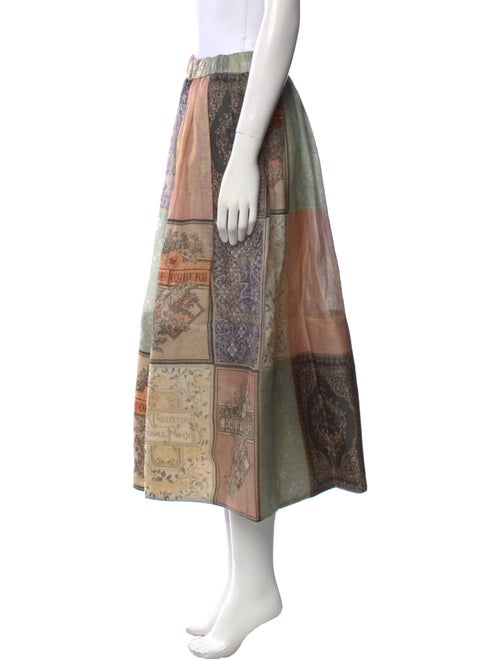 Zimmermann Linen Midi Length Skirt