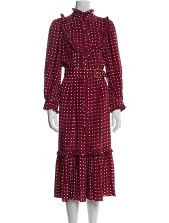 Zimmermann Polka Dot Print Long Dress