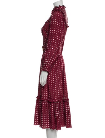 Zimmermann Polka Dot Print Long Dress
