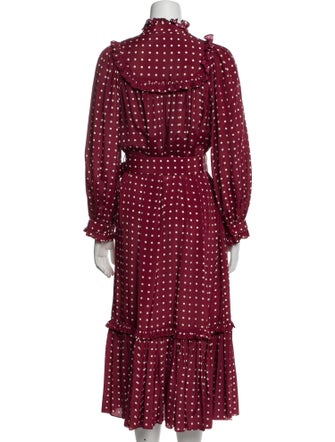 Zimmermann Polka Dot Print Long Dress