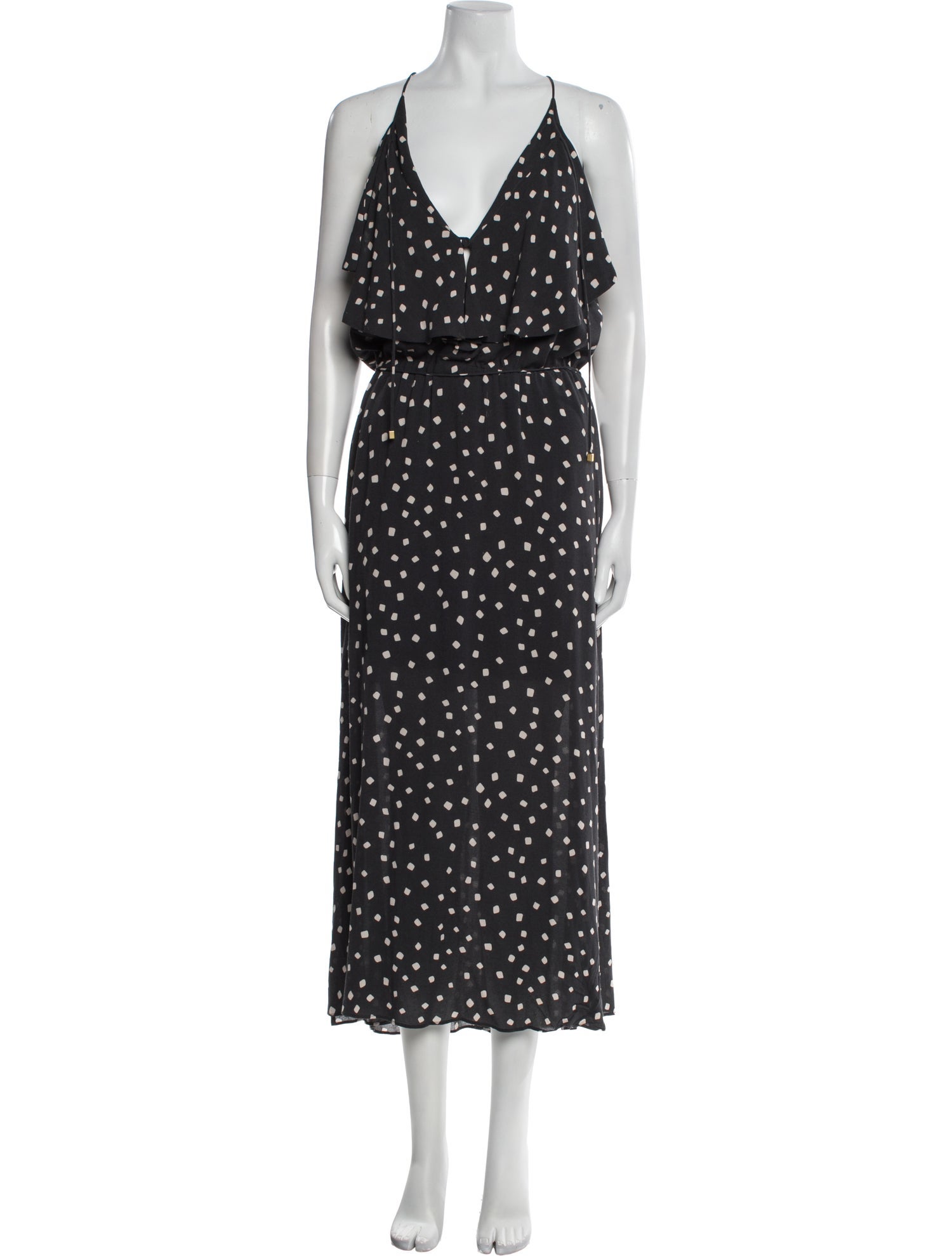 Zimmermann Polka Dot Print Long Dress