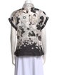 Zimmermann Linen Printed Button-Up Top