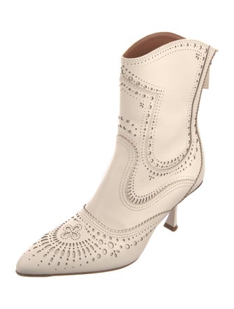 Zimmermann Leather Lasercut Accents Boots