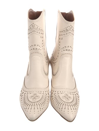 Zimmermann Leather Lasercut Accents Boots