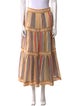 Zimmermann Striped Midi Length Skirt