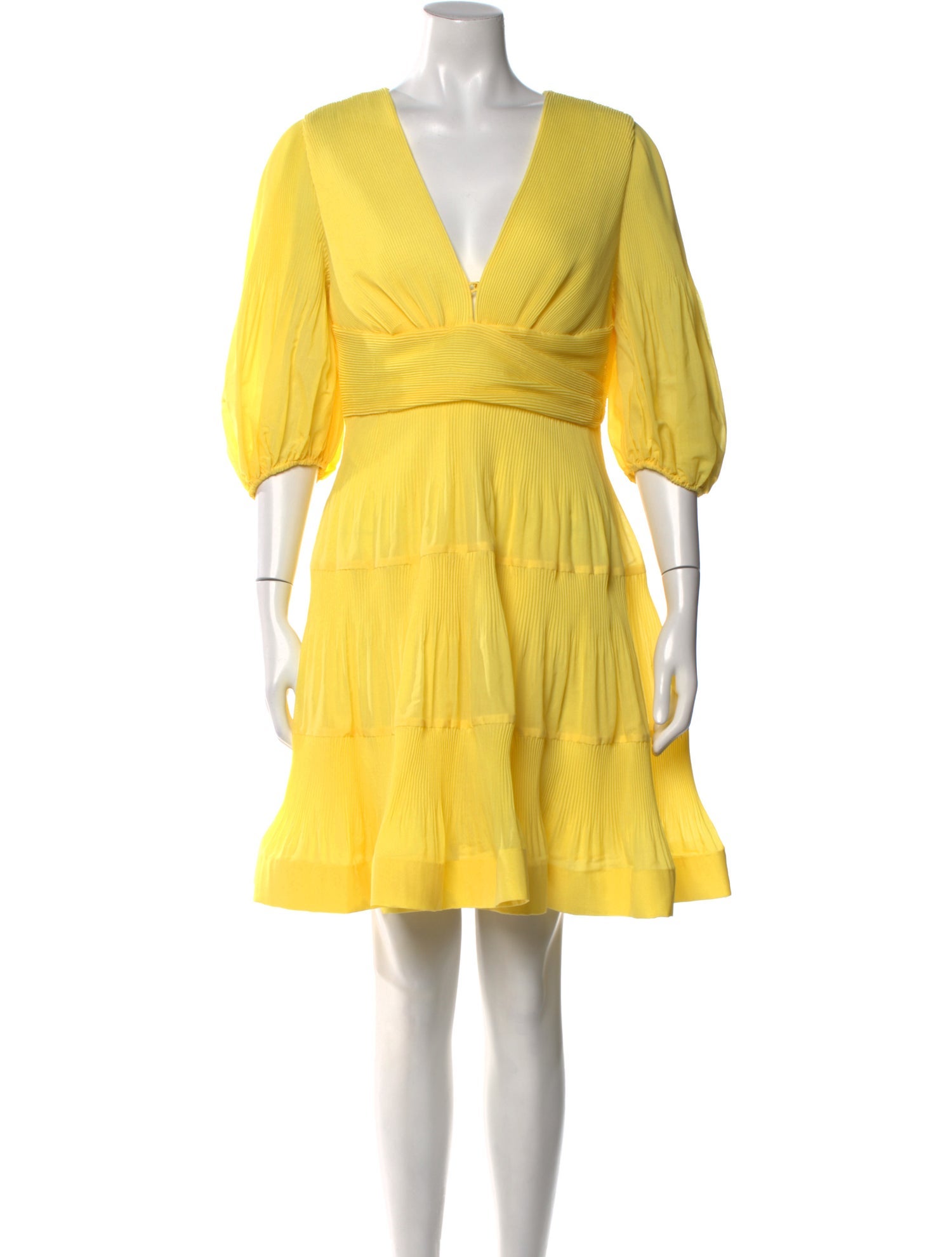 Zimmermann V-Neck Knee-Length Dress