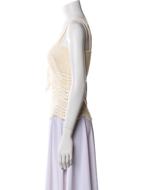 Zimmermann Square Neckline Sleeveless Crop Top