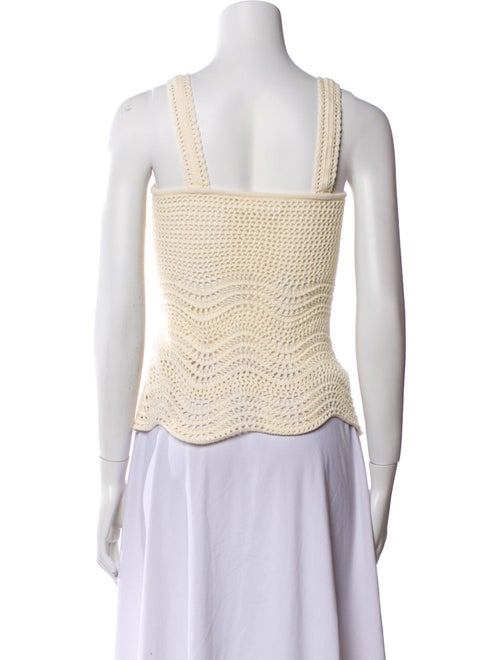 Zimmermann Square Neckline Sleeveless Crop Top