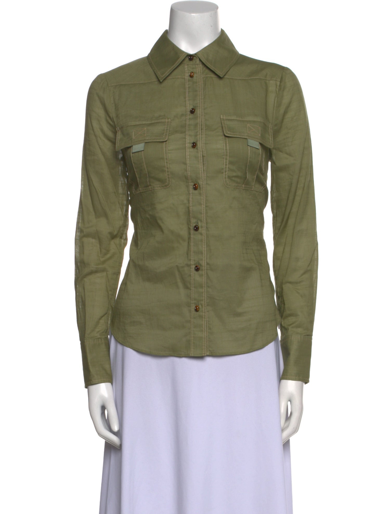 Zimmermann Long Sleeve Button-Up Top