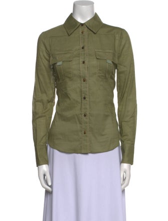 Zimmermann Long Sleeve Button-Up Top