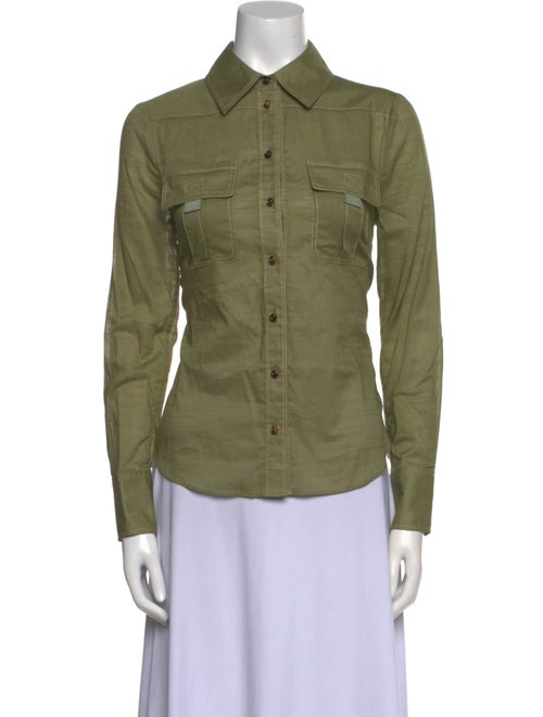 Zimmermann Long Sleeve Button-Up Top