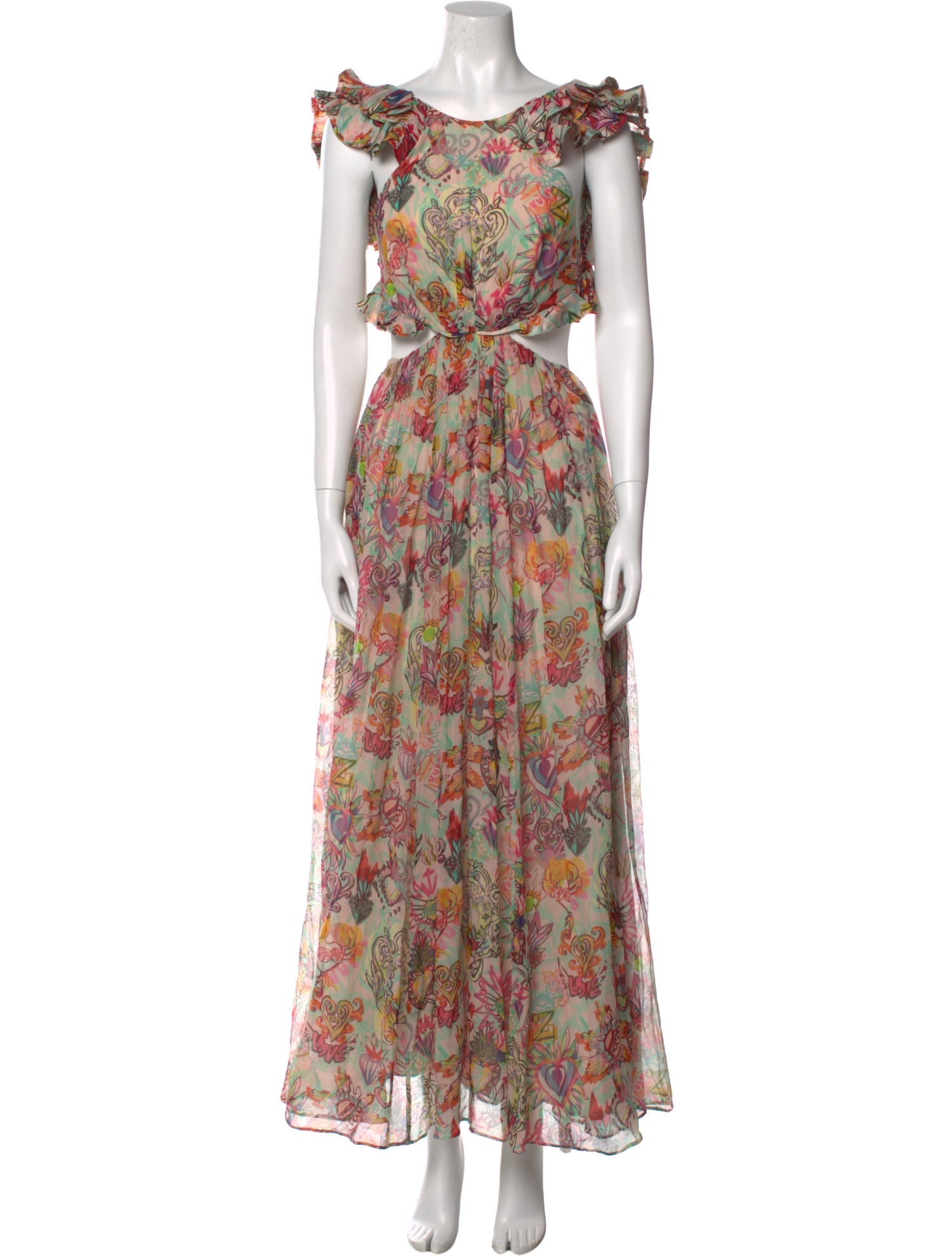 Zimmermann Floral Print Long Dress